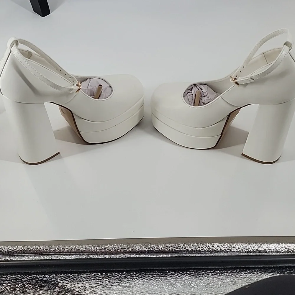 White Platform Heels New